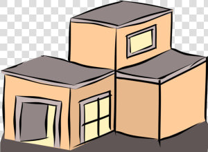 Roof Window Flat House Clip Art Cliparts Transparent   Flat Roof House Clipart  HD Png Download