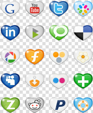 Sweet Social Media Icon Pack By Custom Icon Design   Social Media Icons  HD Png Download