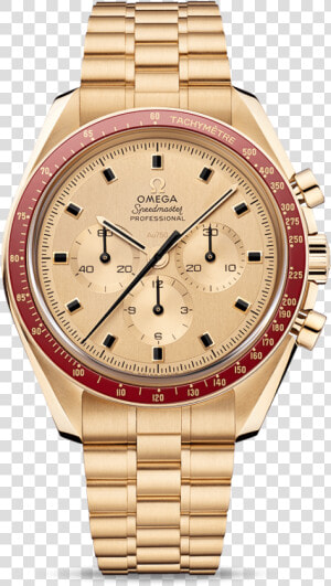 Omega Speedmaster 50th Anniversary Gold  HD Png Download