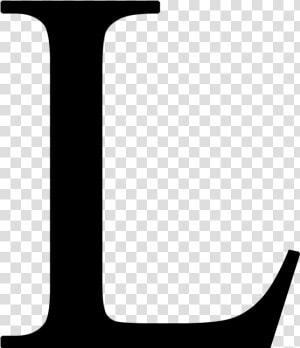 Letter L Png   Black Capital Letter L  Transparent Png