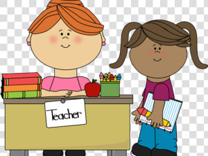 Student Teacher Clipart   Talking To Teacher Clipart  HD Png Download