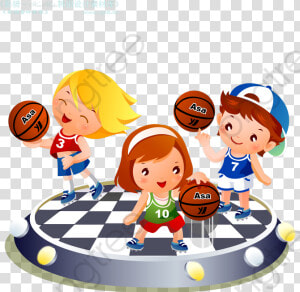 Transparent Footbal Clipart   Cartoon Basketball Team  HD Png Download