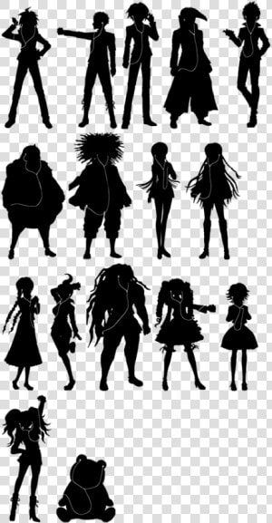 Music Player Silhouettes   Danganronpa Silhouette Png  Transparent Png