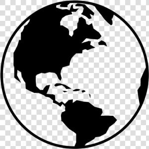 Globe Rubber Stamp   North And South America Globe Clipart  HD Png Download