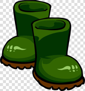 Green Rubber Boots   Green Rain Boots Clipart  HD Png Download