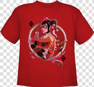 Gotham City Siren Harley Quinn Kids T shirt  HD Png Download