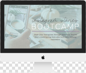 Insta Stories Bootcamp   Computer Monitor  HD Png Download