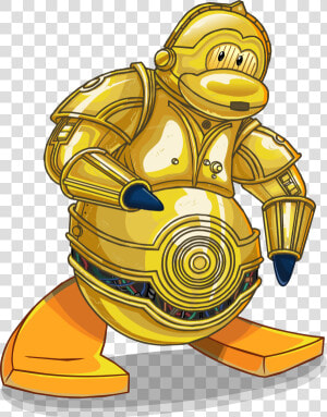 C3po   Club Penguin Star Wars Puffle  HD Png Download