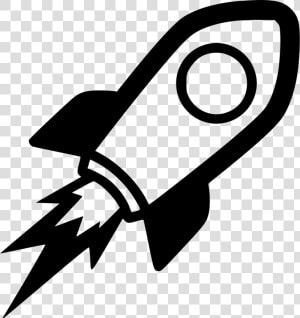 Transparent Rocket Clip Art   Rocket Black And White Icon  HD Png Download