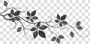  branch  rama  leaves  hojas  black  negras  negro   Transparent Background Free Fall Clipart  HD Png Download