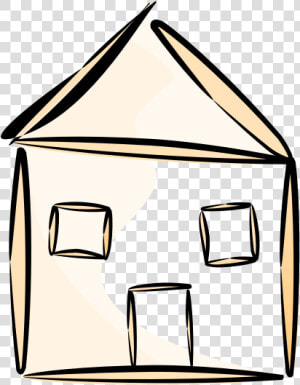 House Vector Drawing   House Outline Clipart  HD Png Download