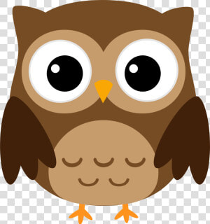 Transparent Owl Clip Art Black And White   Cartoon Great Horned Owl  HD Png Download