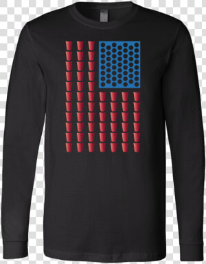 Usa Beer Pong Champ Long Sleeve T Shirt   Køge  HD Png Download