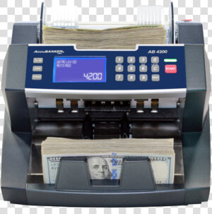 Accubanker Bank Grade Currency Counter With Counterfeit   Accubanker Ab4200  HD Png Download