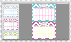 Calendar Screen Shot tracing Months   Pattern  HD Png Download