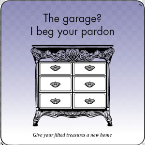 The Garage I Beg Your Pardon  antique Dresser Line   Chest Of Drawers  HD Png Download