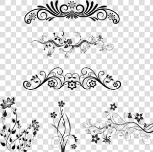 Clip Art Ornamental Design Elements Png   Floral Design Patterns Vector Png  Transparent Png