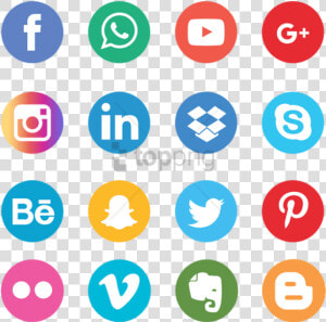 Free Png Social Media Logos No Background   Transparent Background Png Format Social Media Icons  Png Download