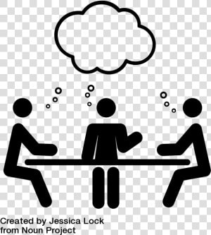 Image Illustration Of People At A Table Working Together   Group Work Clipart Black And White  HD Png Download