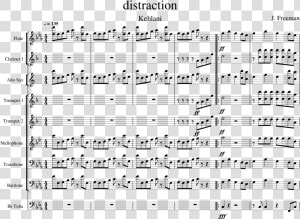 Distraction Kehlani Sheet Music  HD Png Download