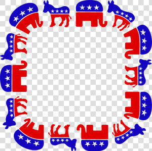 Hd Politics Republicrat Donkey   Democratic Party Frame  HD Png Download