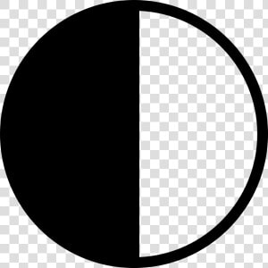 Contrast Icon Png   Png Download   Half Black And White Circle  Transparent Png