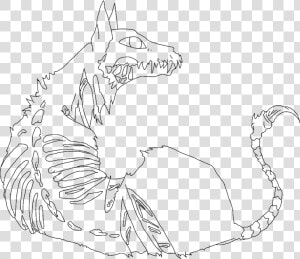  hellhound  oc  lineart  supernatural Teen Wolf  Line   Hell Hound Drawing Base  HD Png Download