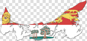 Prince Edward Island Png   Prince Edward Island Flag Map  Transparent Png