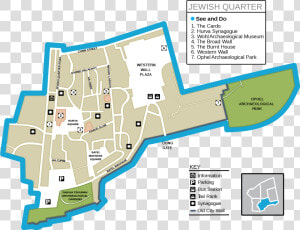 Jewish Quarter Old City Jerusalem Map  HD Png Download