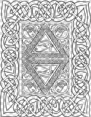 Transparent Eye Of Horus Png   Eye Of Horus Coloring Page  Png Download