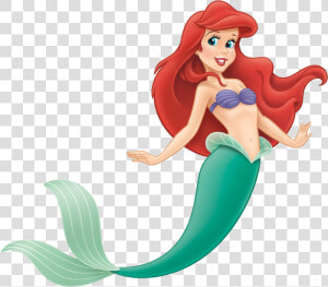 Mermaid Cartoon   Ariel The Little Mermaid  HD Png Download