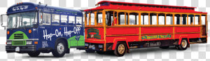 Open Top And Trolley Web   Bus  HD Png Download