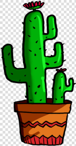 Cactus Green Plant Png   Cartoon Cactus Transparent Background  Png Download