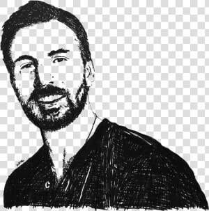 Chris Evans   Png Download   Chris Evans Art Beard  Transparent Png