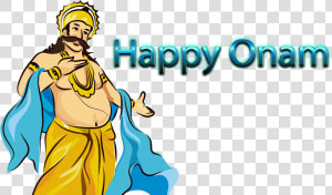 Happy Clipart Onam   Quotes On Onam Mahabali  HD Png Download