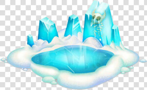 Big Ice Habitat   Dragon City Ice Habitat  HD Png Download