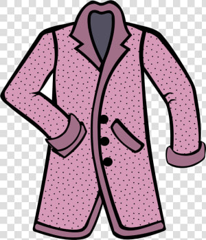 Coat Clipart Stylish Pink Transparent Png   Coat Png Clipart  Png Download