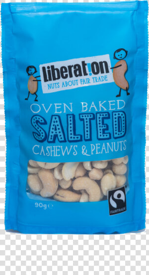 Liberation Oven Baked Salted Cashews  amp  Peanuts   Cashew  HD Png Download