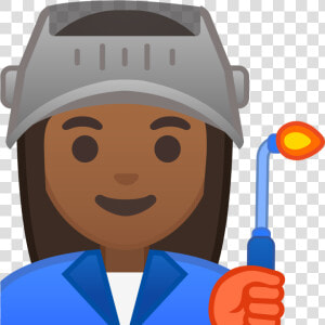 Woman Factory Worker Medium Dark Skin Tone Icon   Factory Worker Emoji  HD Png Download