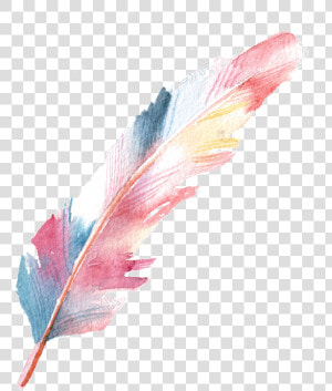 Pluma Png Page   Pink Watercolor Feather Png  Transparent Png