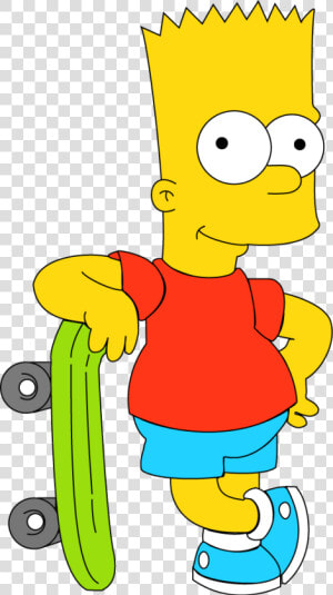 Bart Simpson Homer Simpson Lisa Simpson Duffman   Bart Simpson Standing Up  HD Png Download