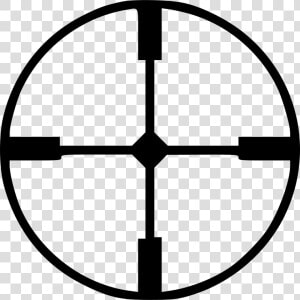 Circle Cross Gun Hunting Sight Sniper Target  HD Png Download