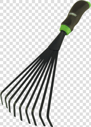 9 Teeth Fan Rake W 2 Tone Ergo Handle   Paddle  HD Png Download