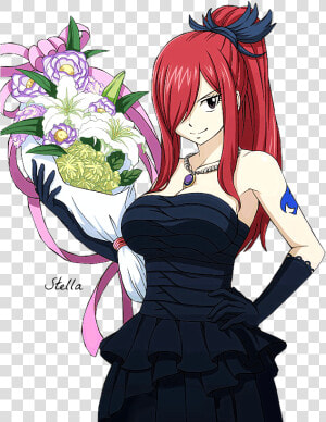 Erza And Strawberry Cake   Png Download   Fairy Tail Erza And Mira  Transparent Png