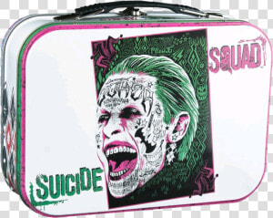 Joker And Harley Metal Lunchbox   Joker Tattoo Design Face  HD Png Download