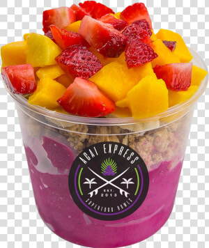 Pink Dragon Bowl   Acai Express Tropical Pitaya Bowl  HD Png Download