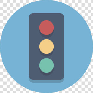 Circle Icons Traffic   Traffic Lights Flat Icon  HD Png Download