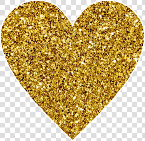  heart  gold  glitter  goldenheart  heartgold  yellowheart   Glitter Yellow Heart  HD Png Download