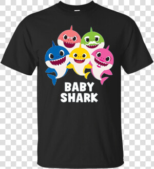 Pinkfong Baby Shark Family T Shirt Hoodie Sweater   T Shirt Baby Shark  HD Png Download