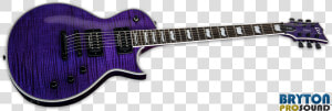 Esp Ltd Ec 1000fm See Thru Purple Flame Maple Seymour   Esp Ltd Ec 401 Gloss Black  HD Png Download